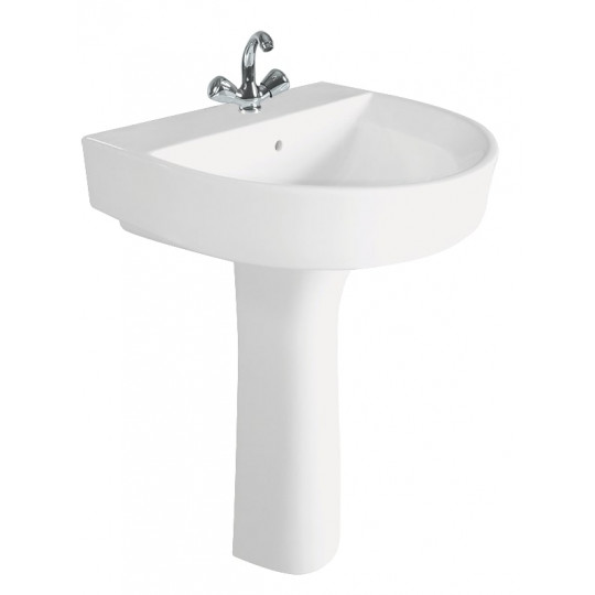 Antiq Wash Basin with Full Pedestal