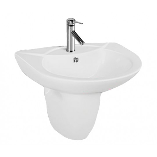 Ardor Wash Basin with Half Pedestal