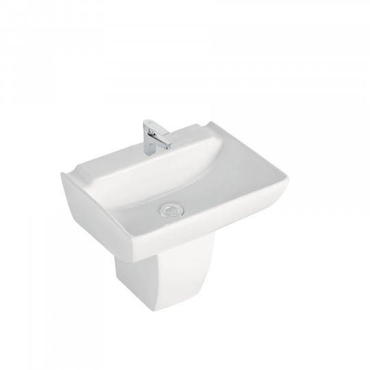 Aria Wash Basin with Half Pedestal